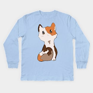 Shelter Cats - Calico Kitty Kids Long Sleeve T-Shirt